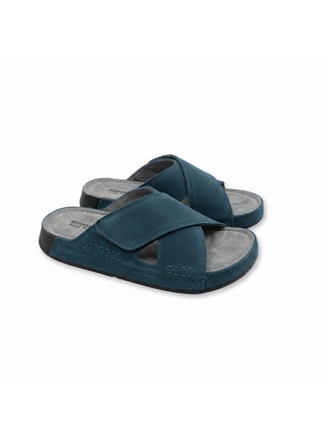 Stylish men's slippers with a modern and comfortable design – genuine leather and non-slip orthopedic sole, available in various sizes and colors. - Image 5